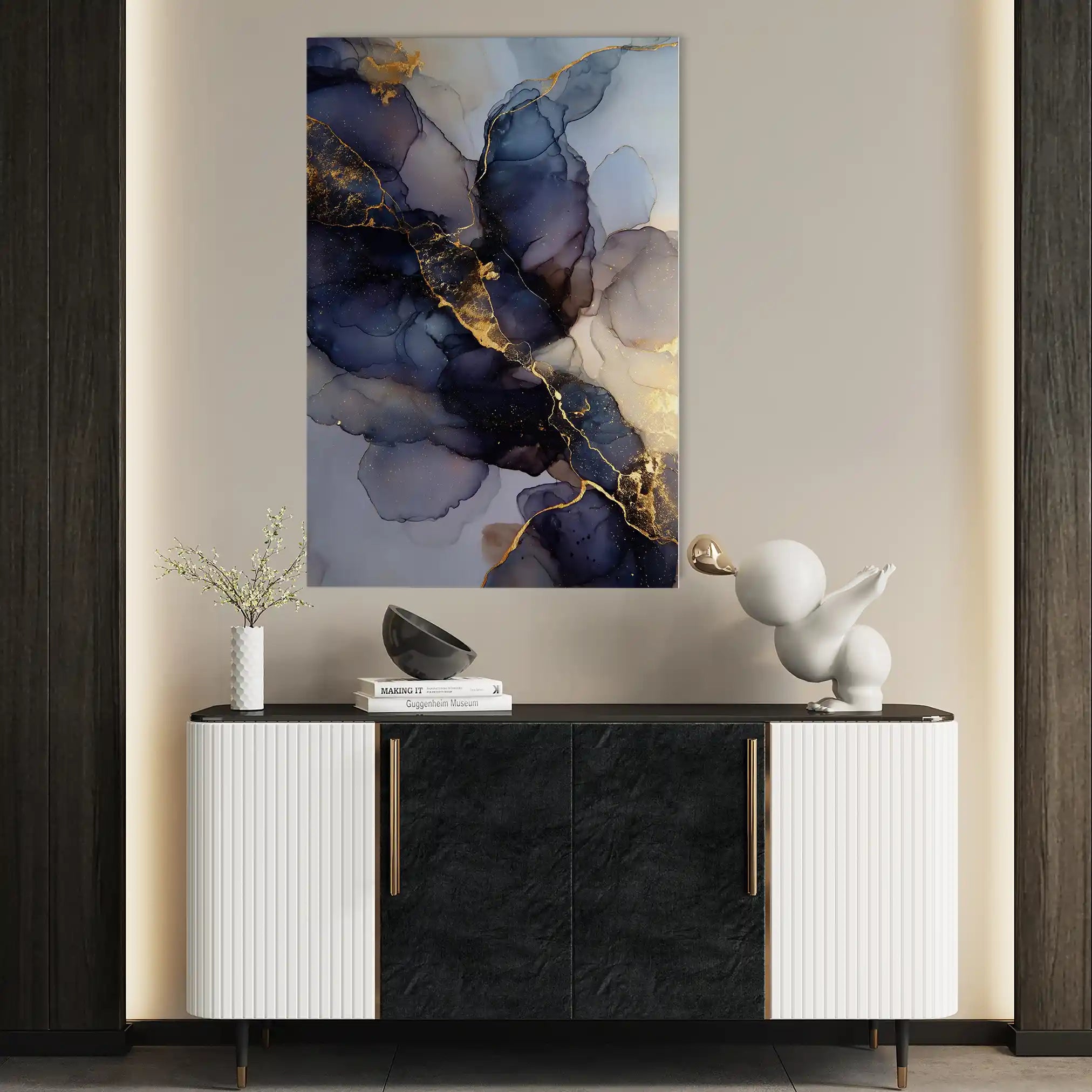 Abstract 1833 Canvas Art 60 x 40 cm / Stretched on hidden frame