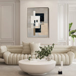 Abstract 1834 Canvas Art 60 x 40 cm / Stretched on hidden frame