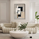 Abstract 1834 Canvas Art 60 x 40 cm / Stretched on hidden frame
