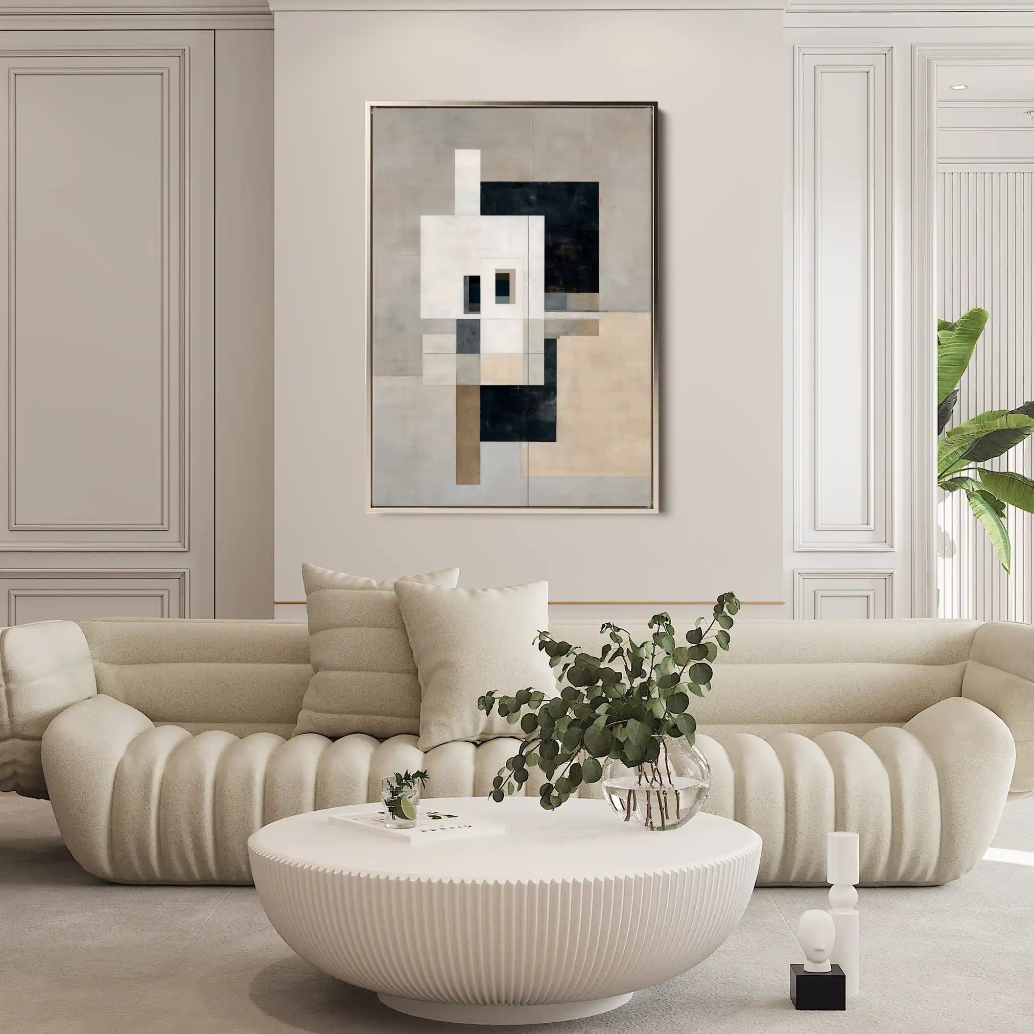Abstract 1834 Canvas Art 60 x 40 cm / Stretched on hidden frame