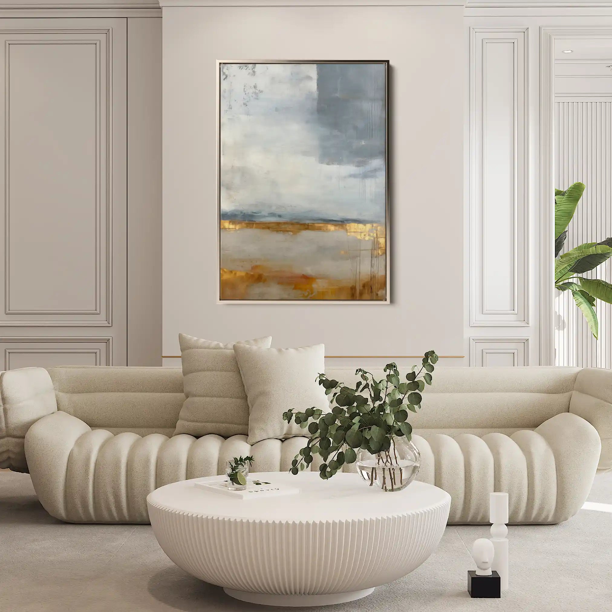 Abstract 1839 Canvas Art 60 x 40 cm / Stretched on hidden frame