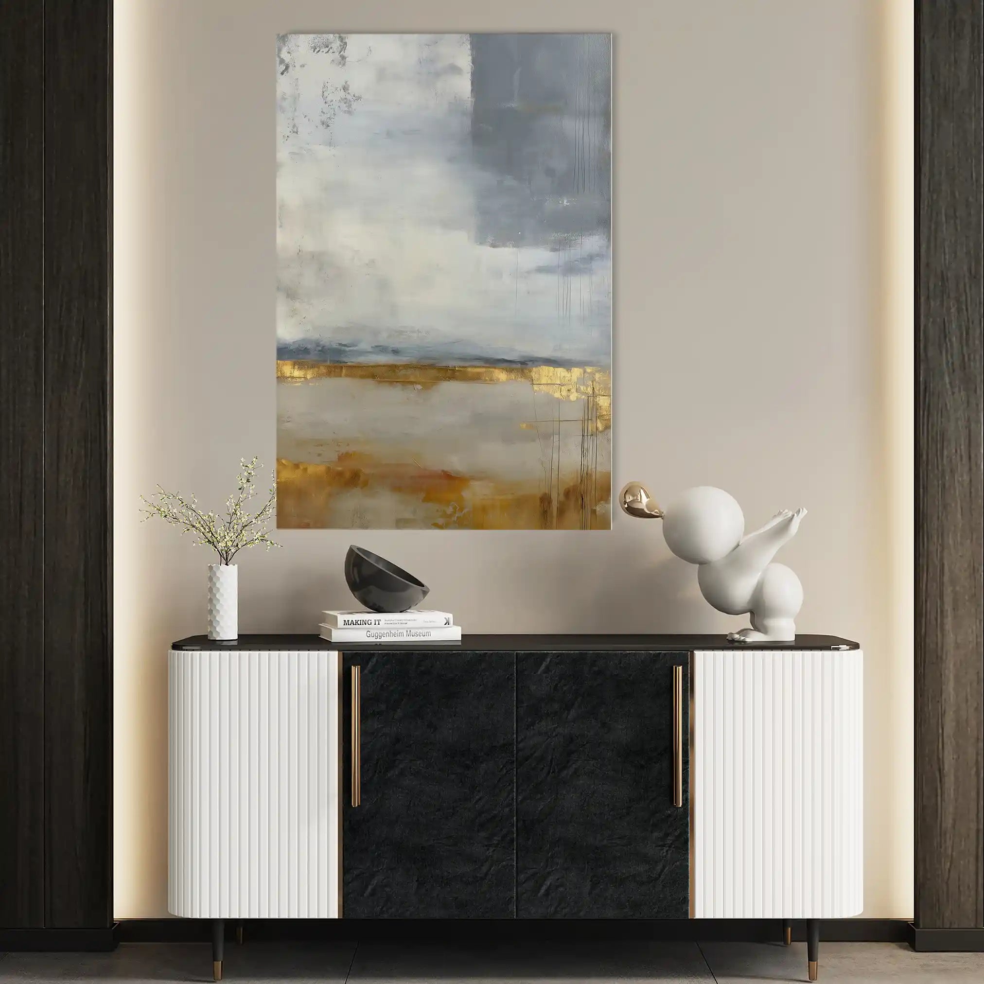 Abstract 1839 Canvas Art 60 x 40 cm / Stretched on hidden frame
