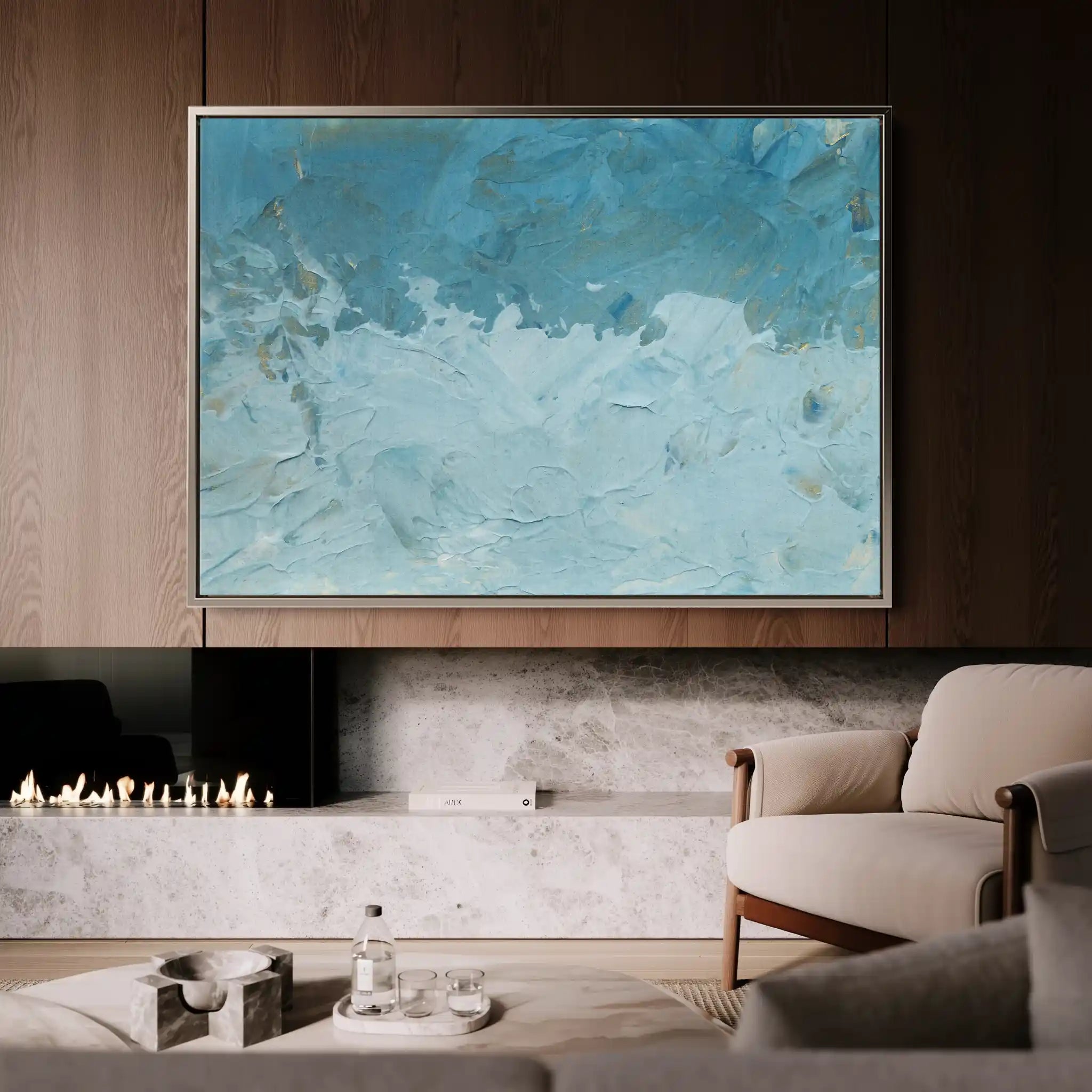 Abstract 184 Canvas Art 60 x 40 cm / Stretched on hidden frame