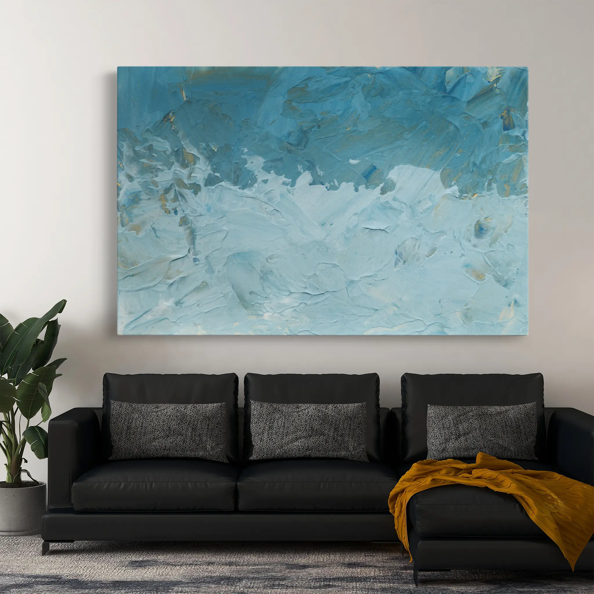 Abstract Canvas Wall Art WAD184-A 90 x 60 cm / Stretched on hidden frame