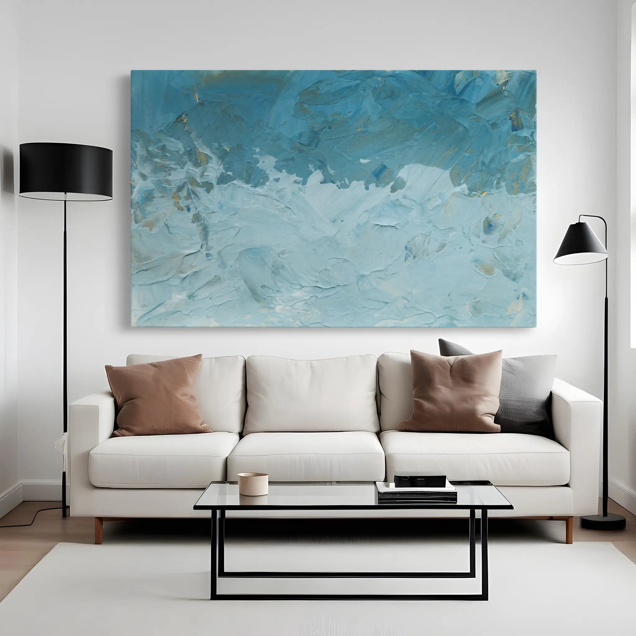 Abstract Canvas Wall Art WAD184-A 90 x 60 cm / Stretched on hidden frame