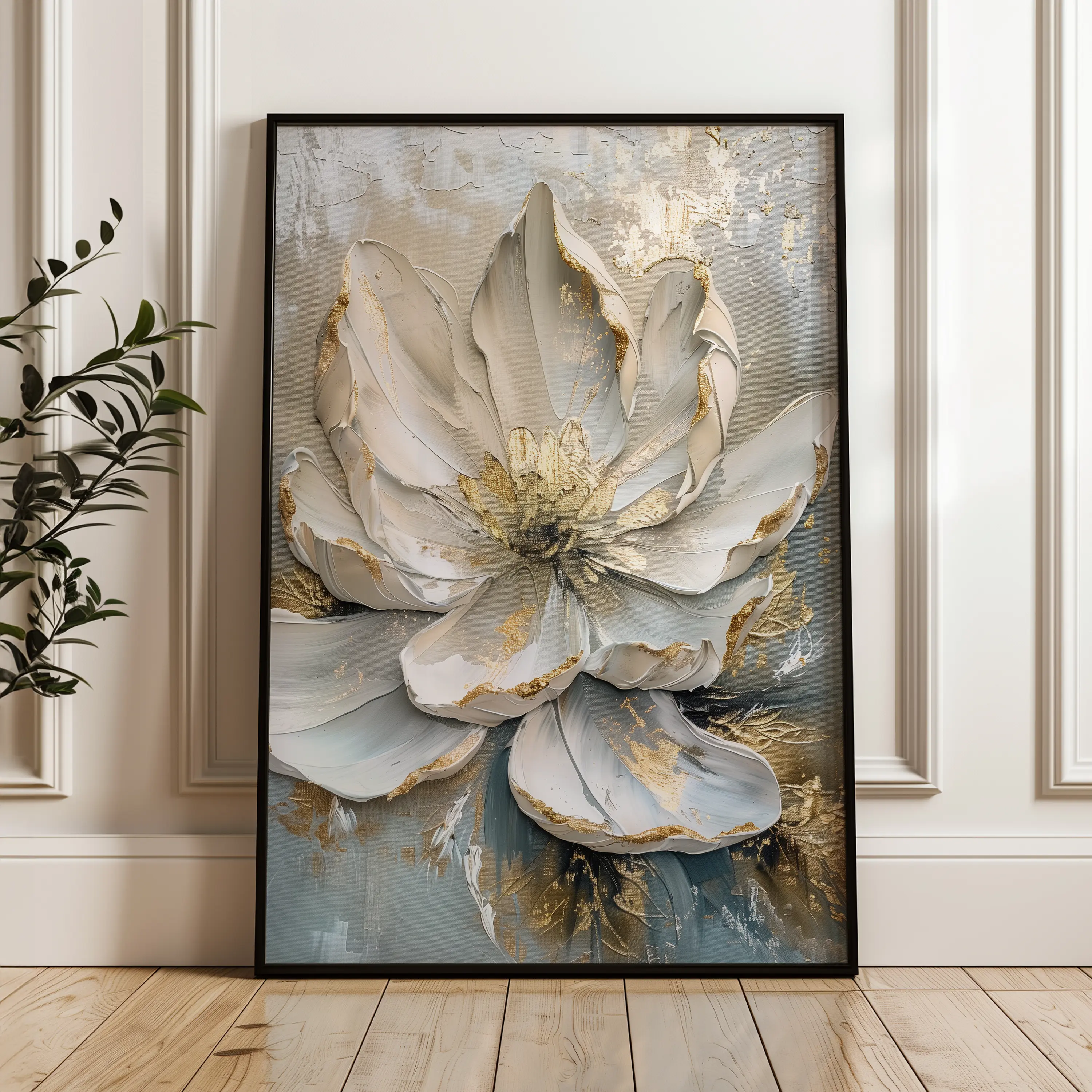 Floral Canvas Wall Art WAD184-F 90 x 60 cm / Stretched on hidden frame