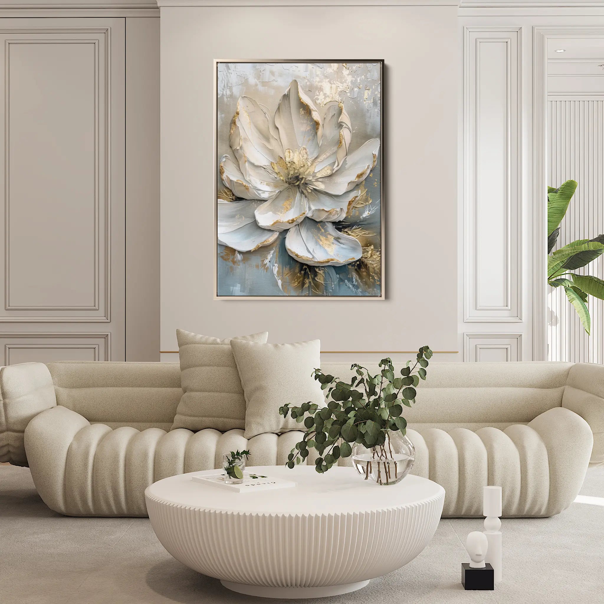 Floral Canvas Wall Art WAD184-F 90 x 60 cm / Stretched on hidden frame