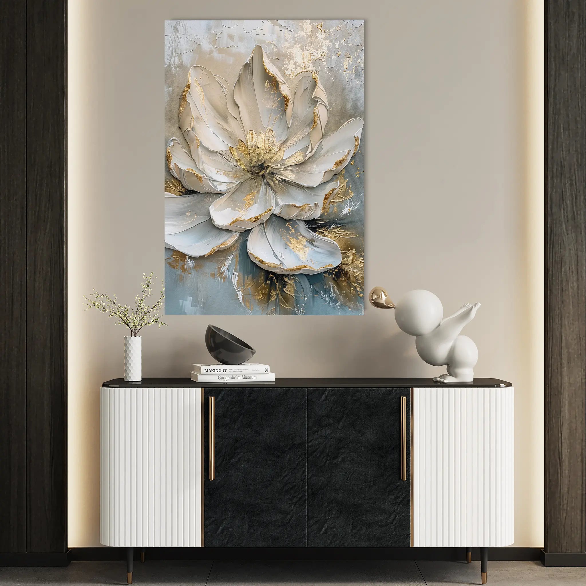 Floral Canvas Wall Art WAD184-F 90 x 60 cm / Stretched on hidden frame