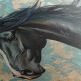 Horses 184 Canvas Art 90 x 60 cm / Stretched on hidden frame