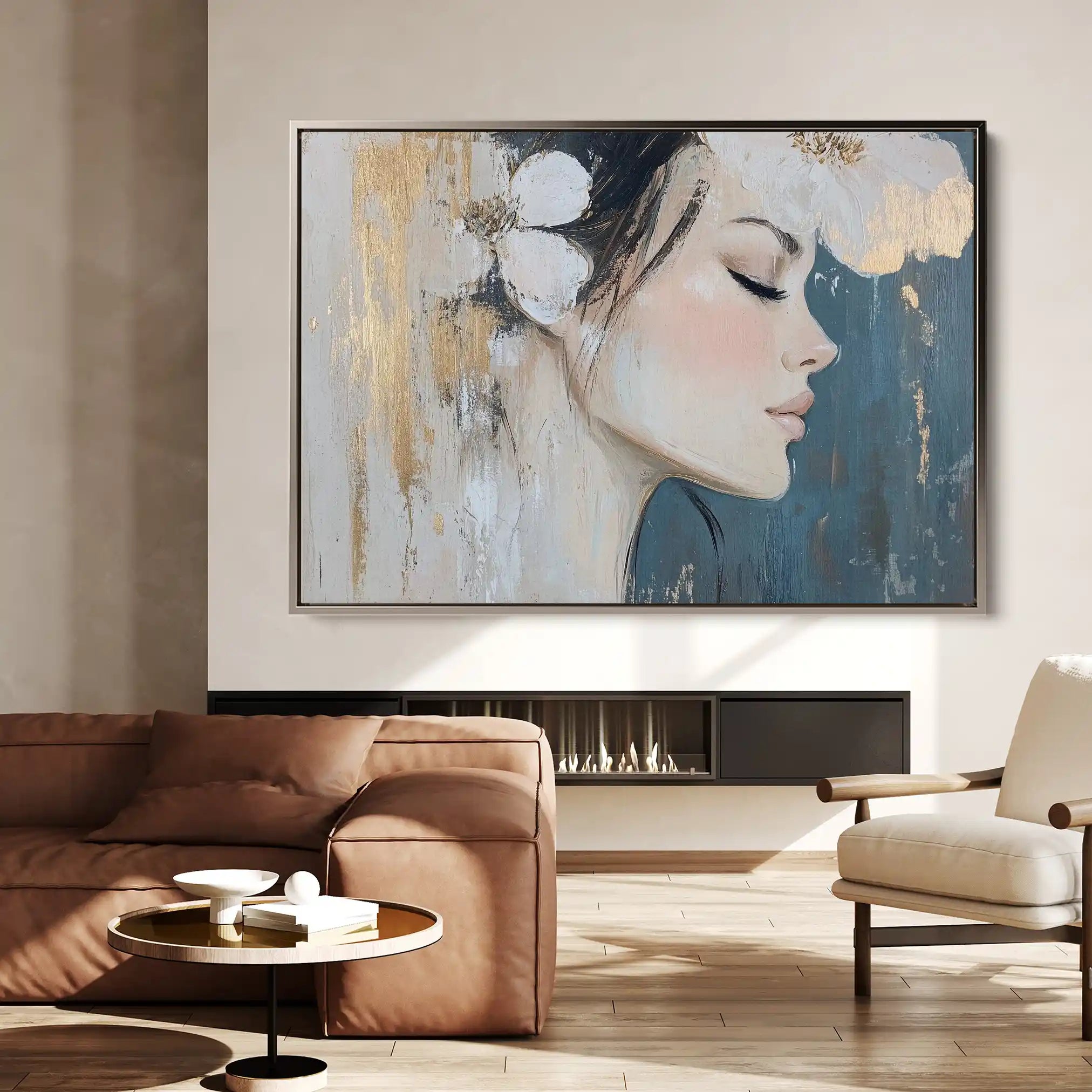 Portrait 184 Canvas Art 90 x 60 cm / Stretched on hidden frame