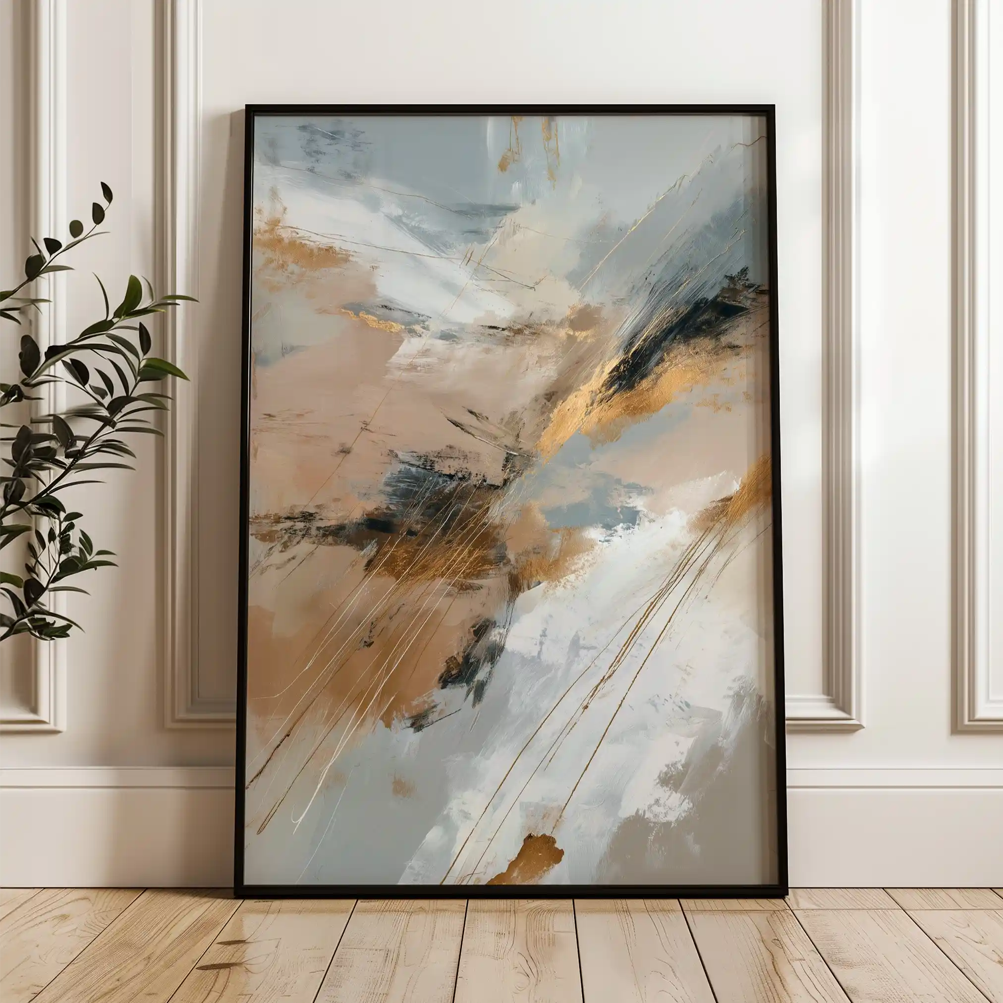 Abstract 1840 Canvas Art 60 x 40 cm / Stretched on hidden frame