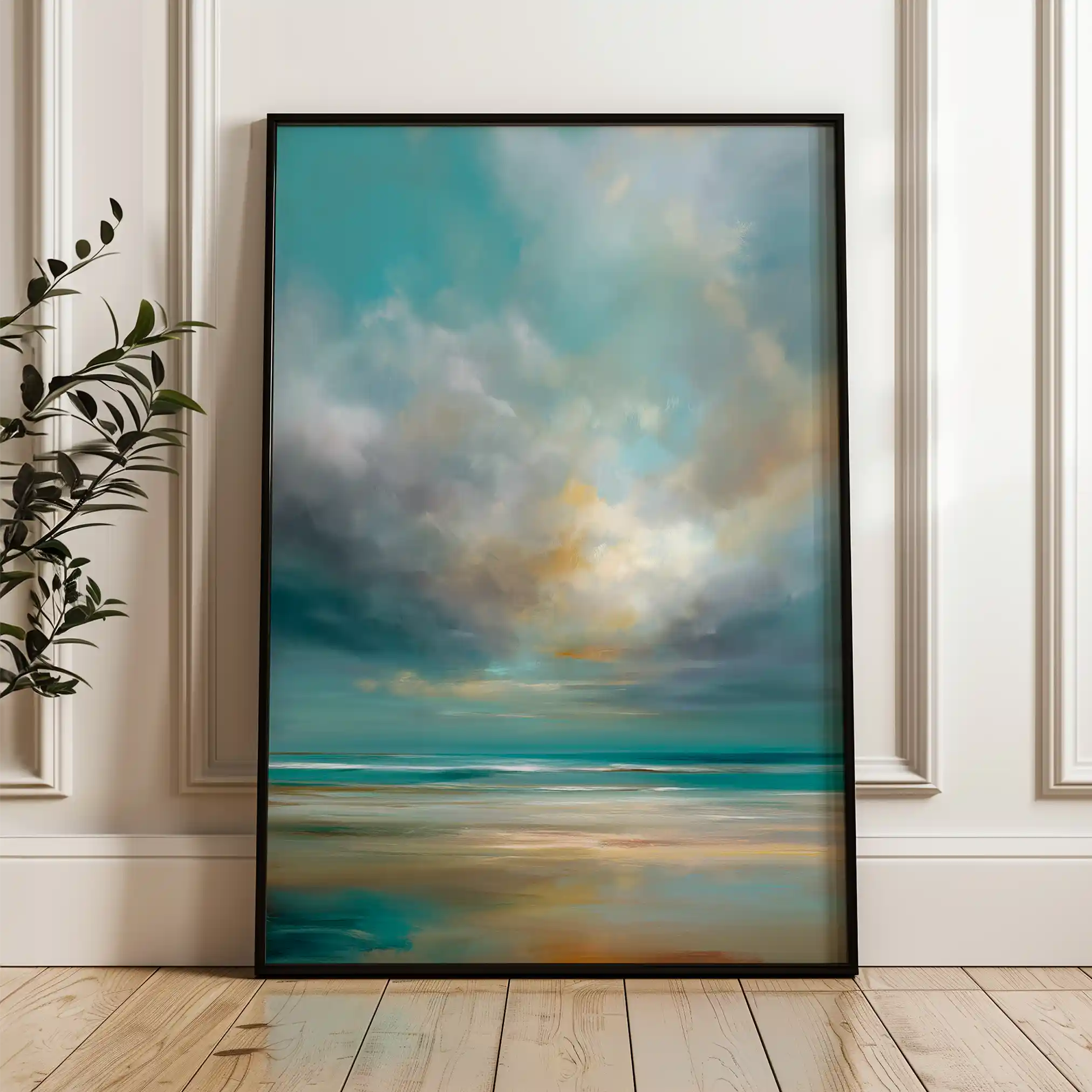 Abstract 1845 Canvas Art 60 x 40 cm / Stretched on hidden frame