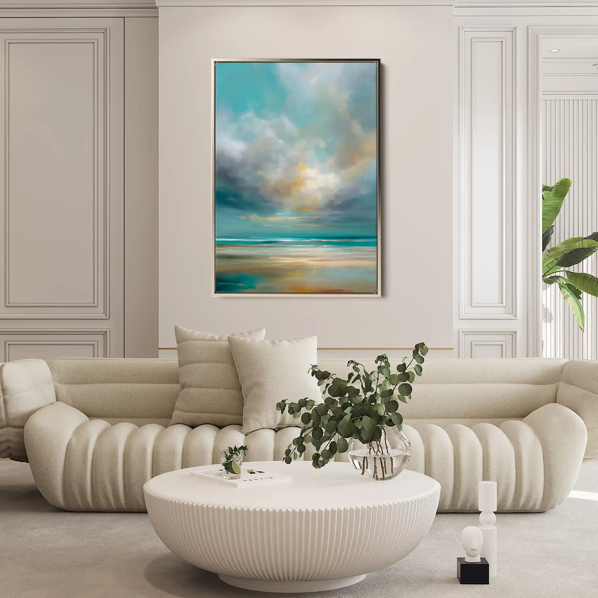 Abstract 1845 Canvas Art 60 x 40 cm / Stretched on hidden frame