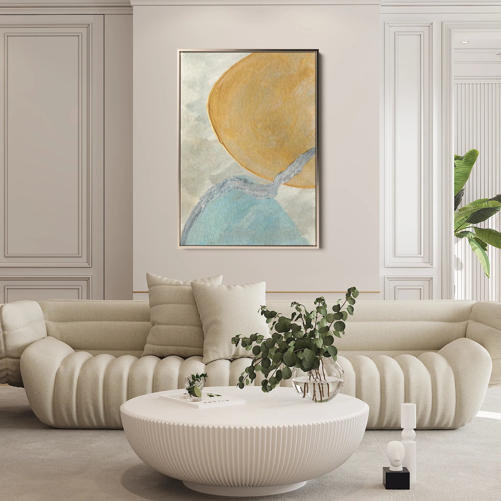 Abstract Canvas Wall Art WAD185-A 90 x 60 cm / Stretched on hidden frame
