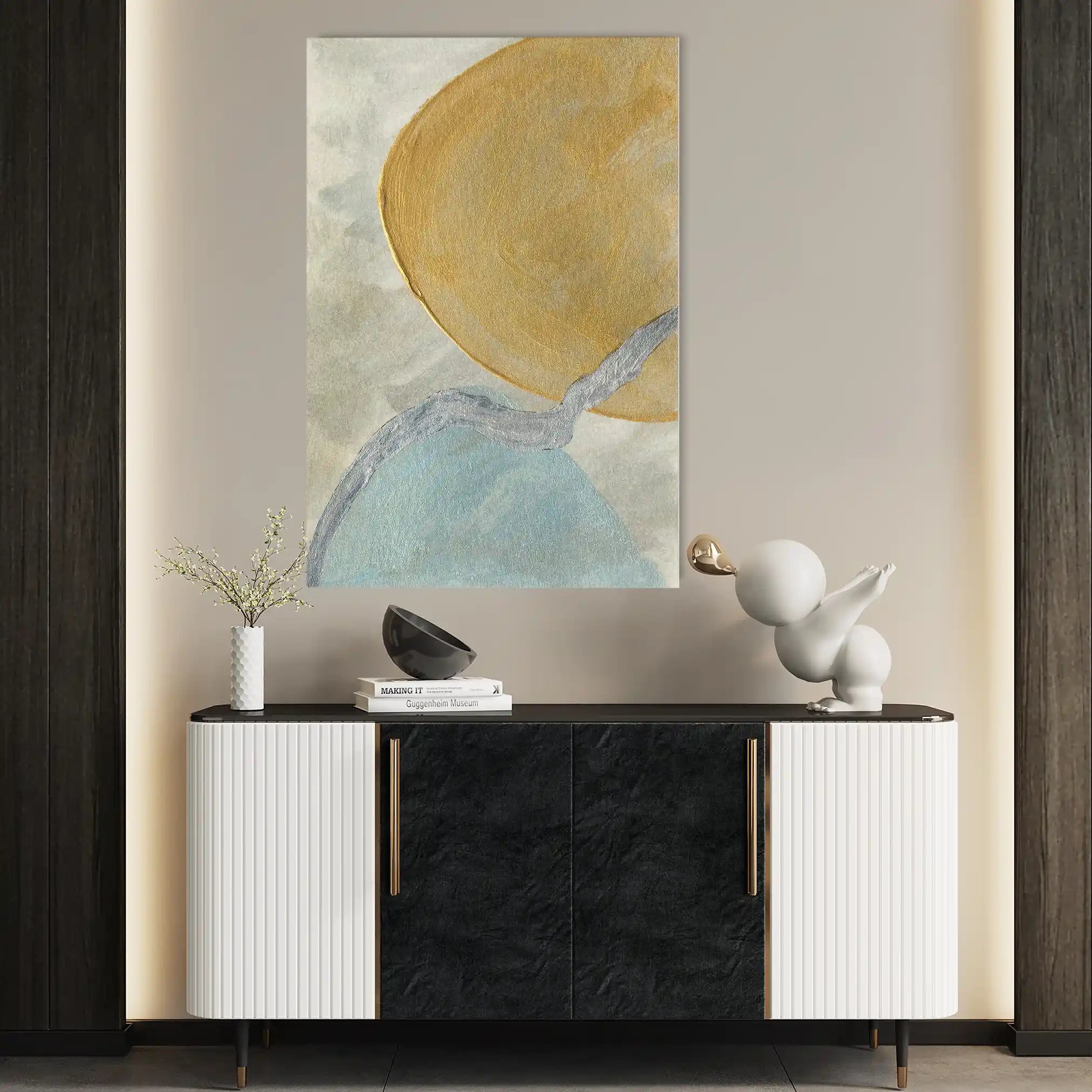 Abstract 185 Canvas Art 60 x 40 cm / Stretched on hidden frame