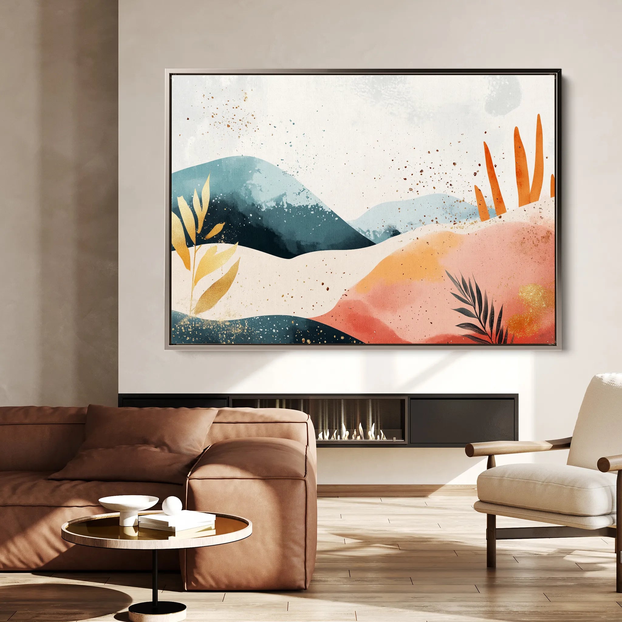 Boho Canvas Wall Art WAD185-BH 90 x 60 cm / Stretched on hidden frame