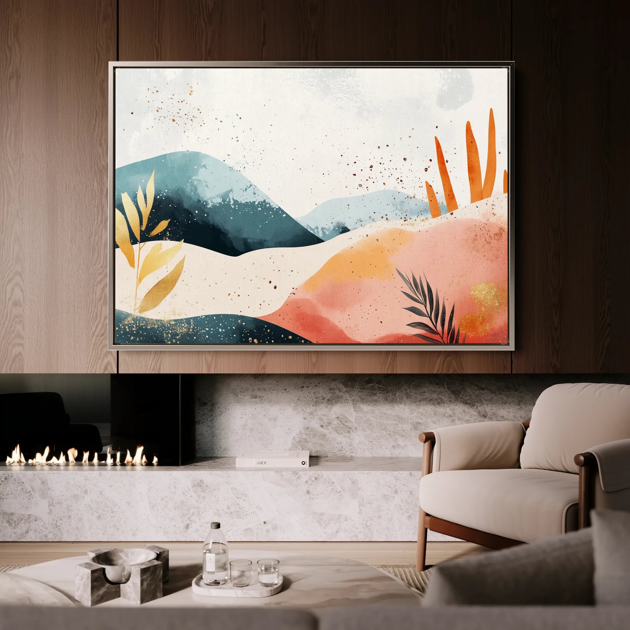 Boho Canvas Wall Art WAD185-BH 90 x 60 cm / Stretched on hidden frame