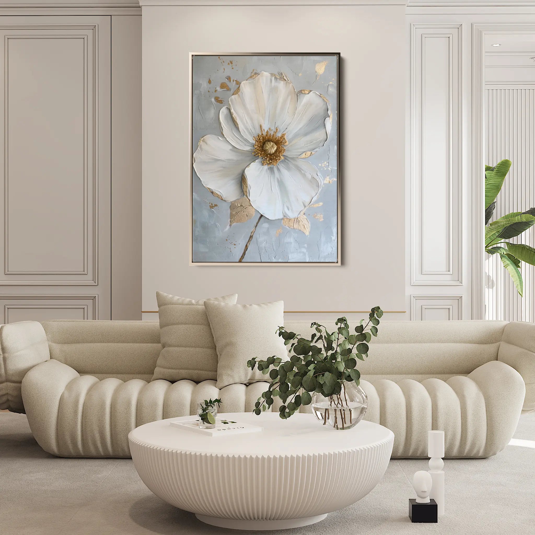 Floral Canvas Wall Art WAD185-F 90 x 60 cm / Stretched on hidden frame