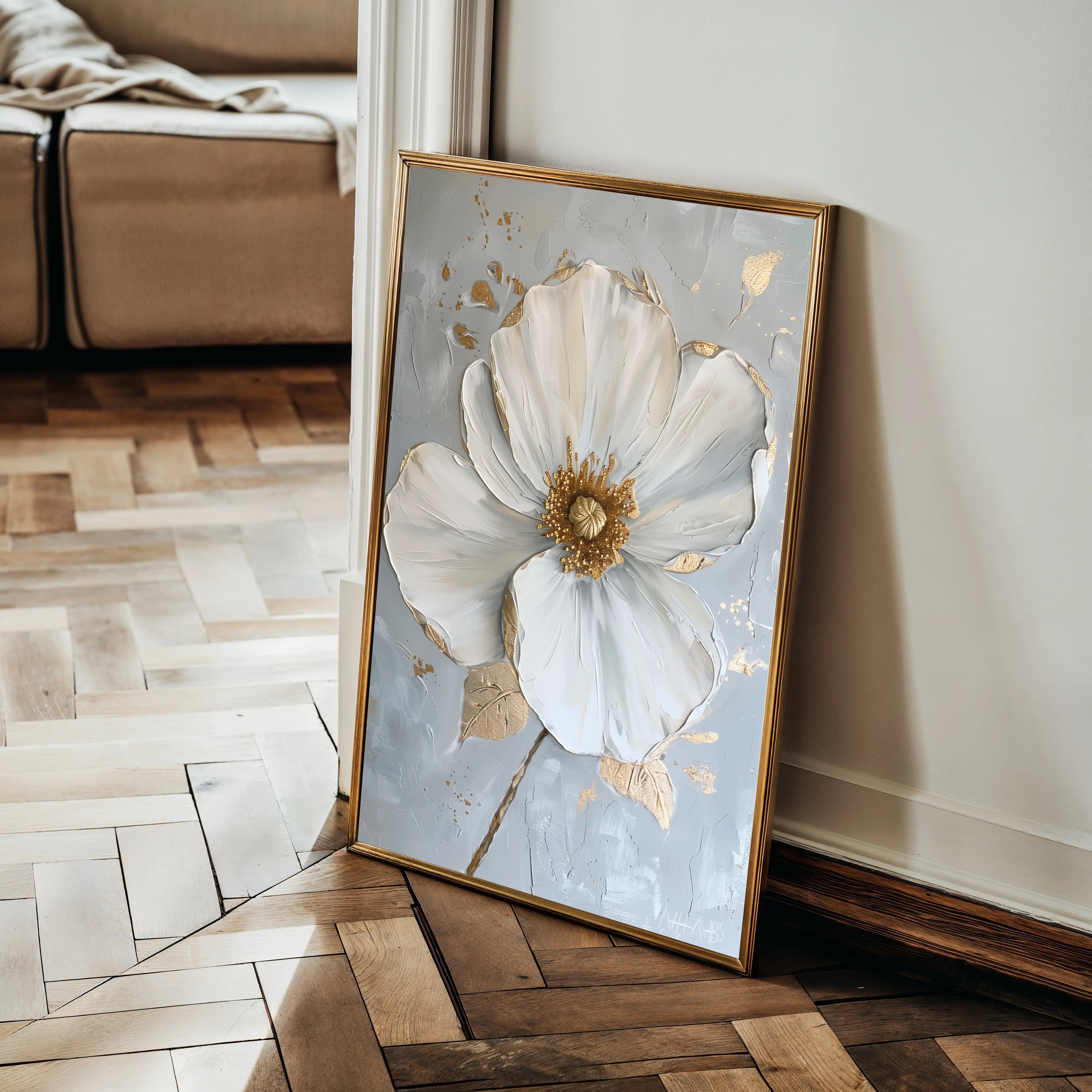 Floral Canvas Wall Art WAD185-F 90 x 60 cm / Stretched on hidden frame