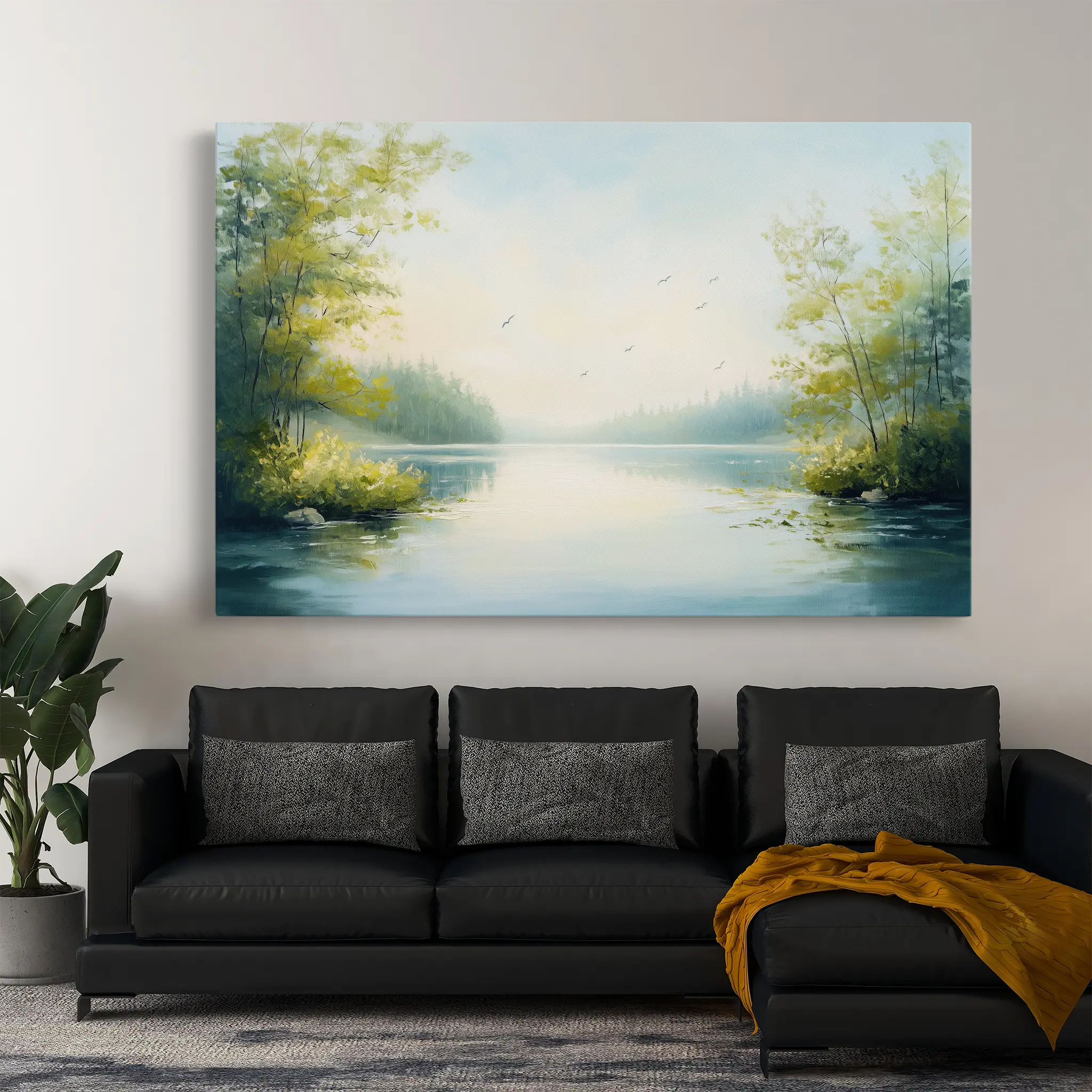 Landscape Canvas Wall Art WAD185-L 90 x 60 cm / Stretched on hidden frame