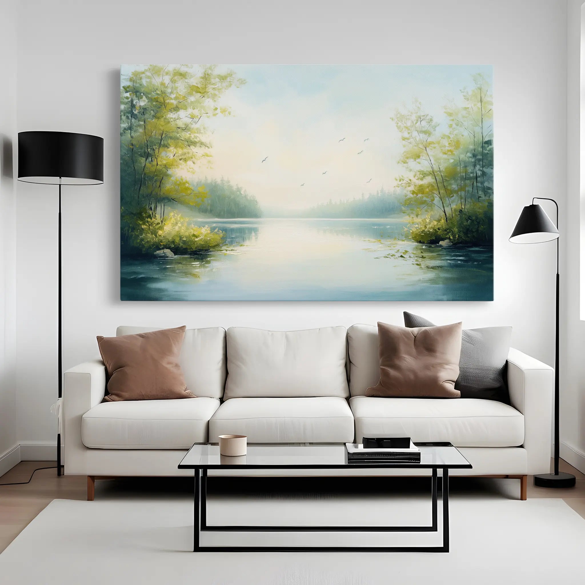 Landscape Canvas Wall Art WAD185-L 90 x 60 cm / Stretched on hidden frame