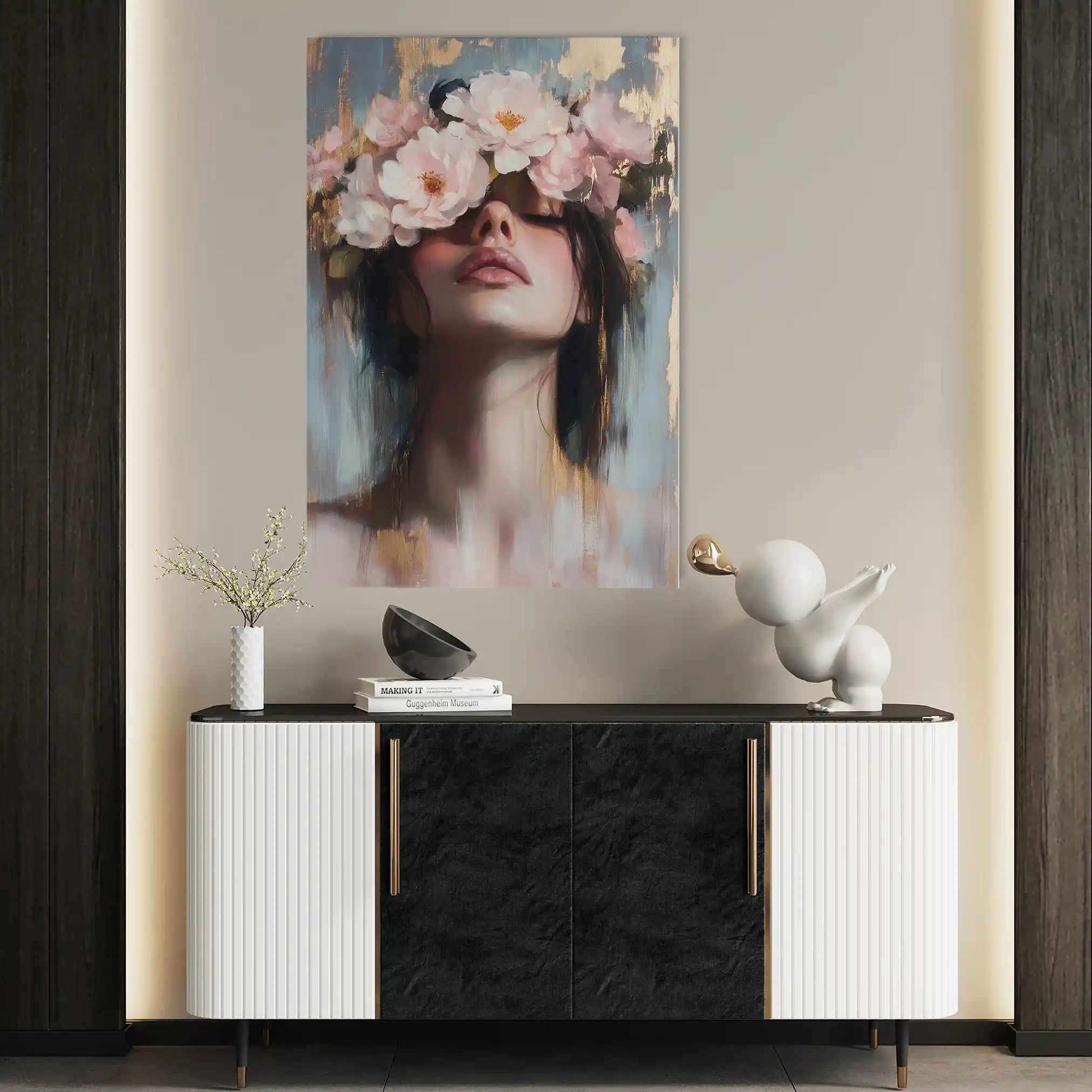 Portrait 185 Canvas Art 90 x 60 cm / Stretched on hidden frame