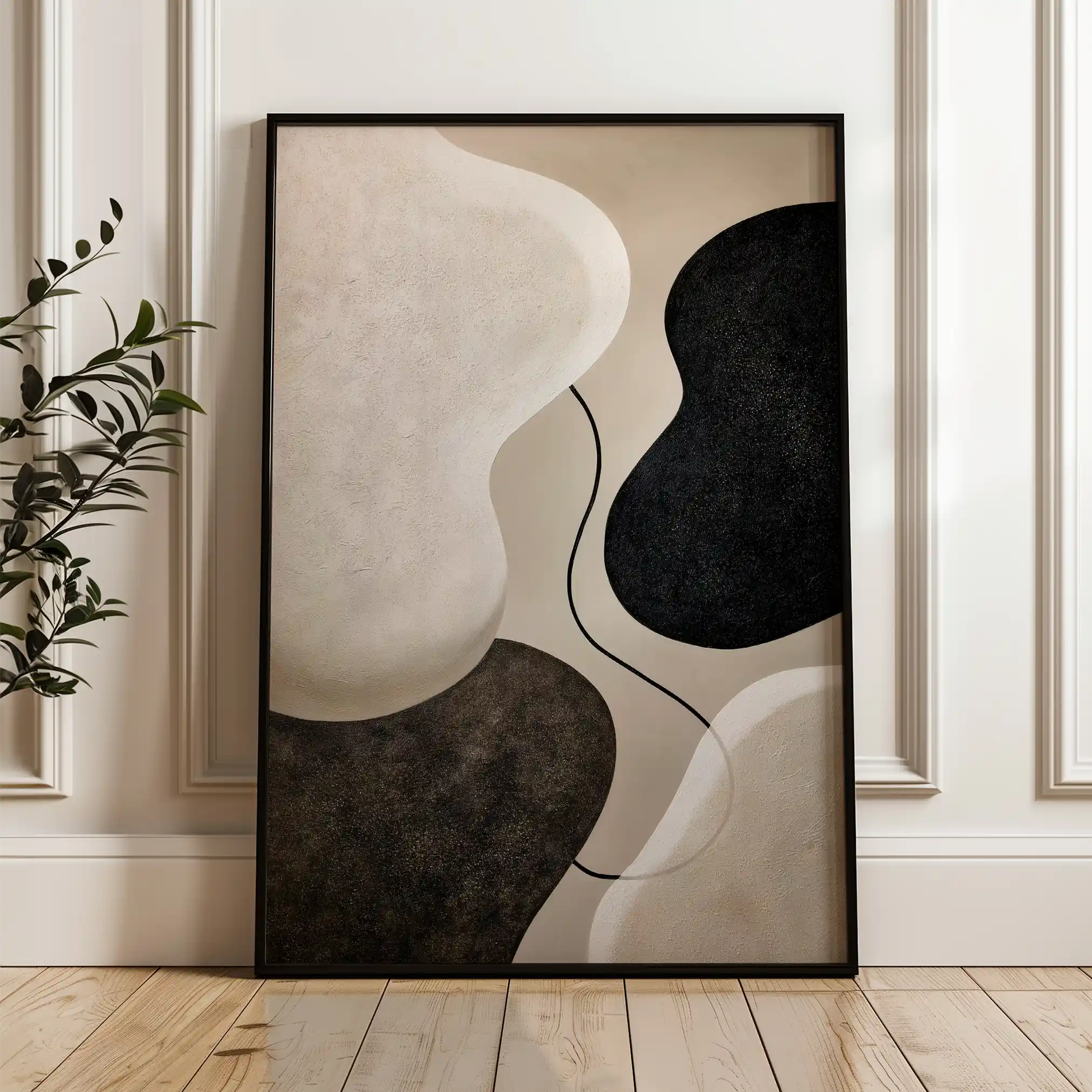 Abstract 1853 Canvas Art 60 x 40 cm / Stretched on hidden frame