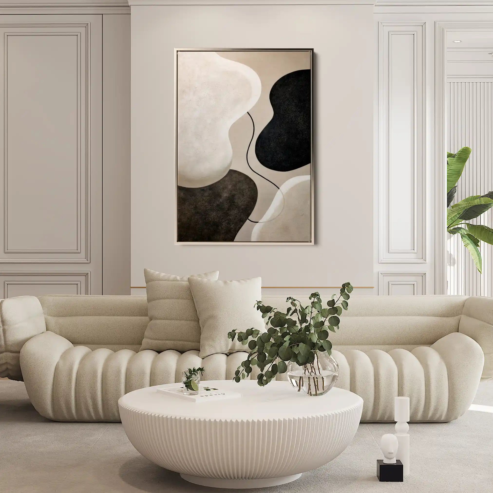 Abstract 1853 Canvas Art 60 x 40 cm / Stretched on hidden frame
