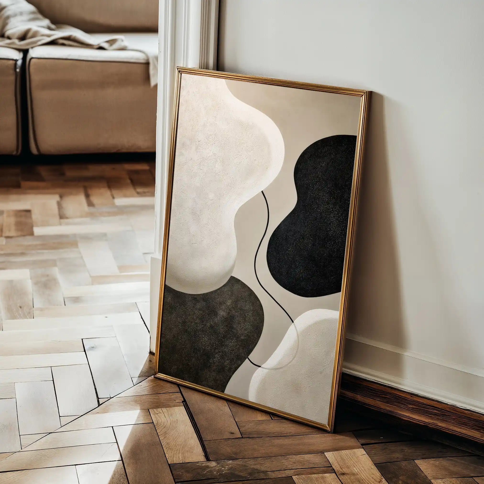 Abstract 1853 Canvas Art 60 x 40 cm / Stretched on hidden frame