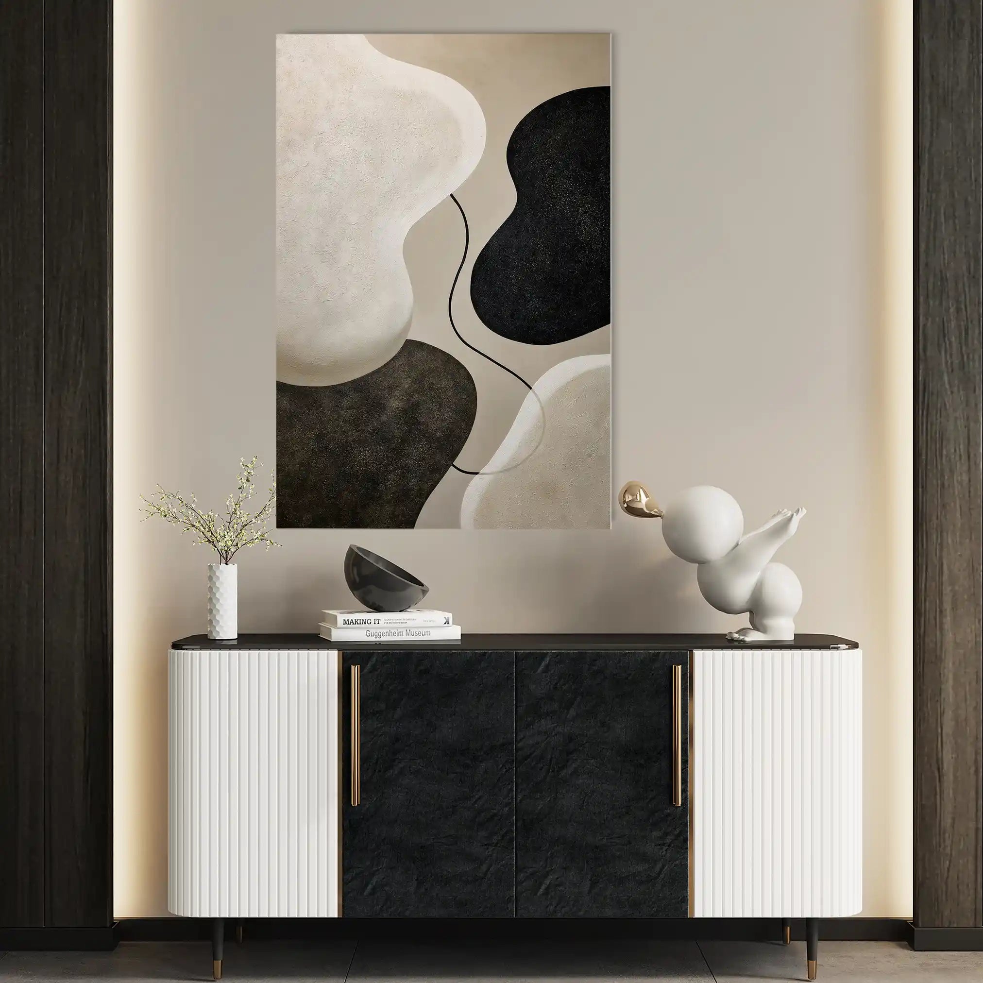 Abstract 1853 Canvas Art 60 x 40 cm / Stretched on hidden frame