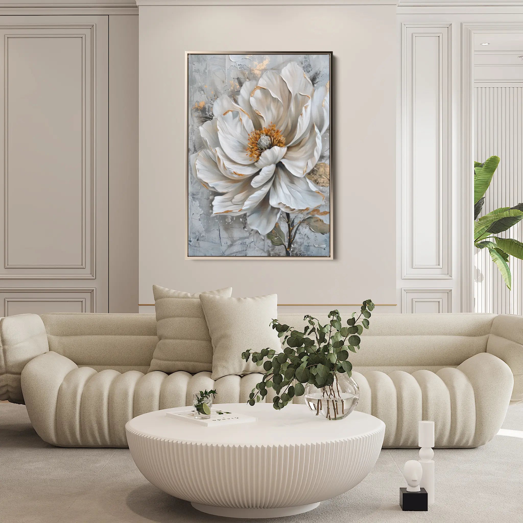 Floral Canvas Wall Art WAD186-F 90 x 60 cm / Stretched on hidden frame