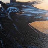 Horses 186 Canvas Art 90 x 60 cm / Stretched on hidden frame