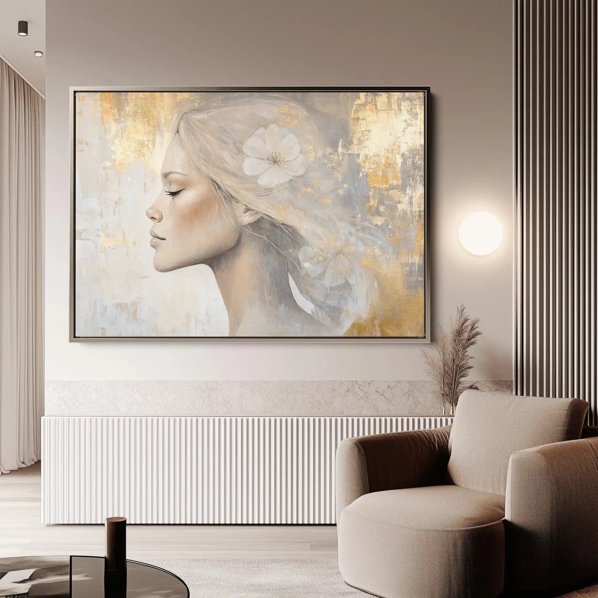Portrait 186 Canvas Art 90 x 60 cm / Stretched on hidden frame