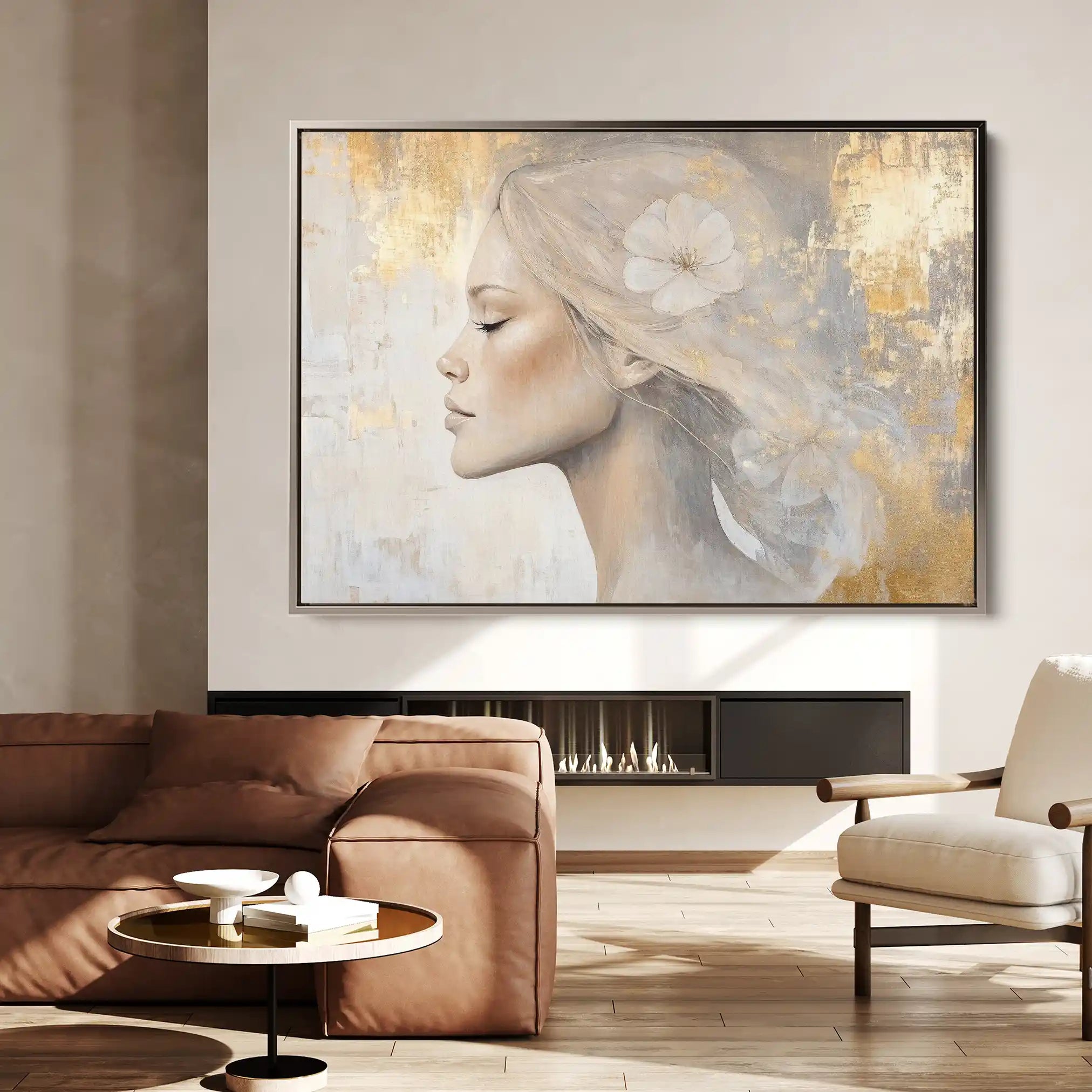 Portrait 186 Canvas Art 90 x 60 cm / Stretched on hidden frame