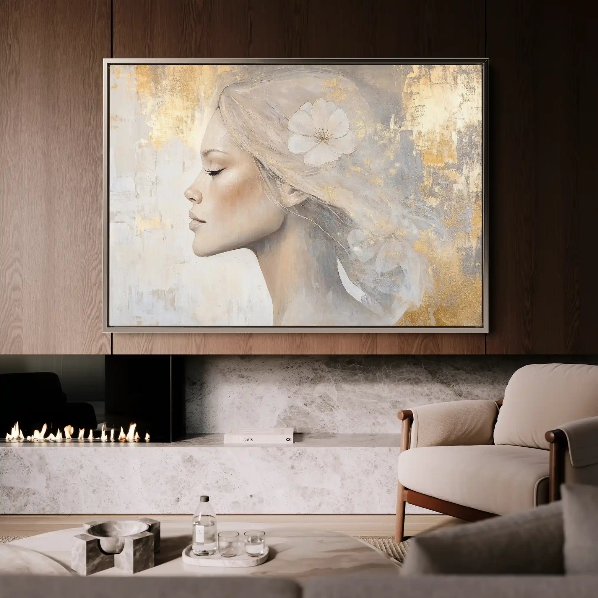 Portrait 186 Canvas Art 90 x 60 cm / Stretched on hidden frame