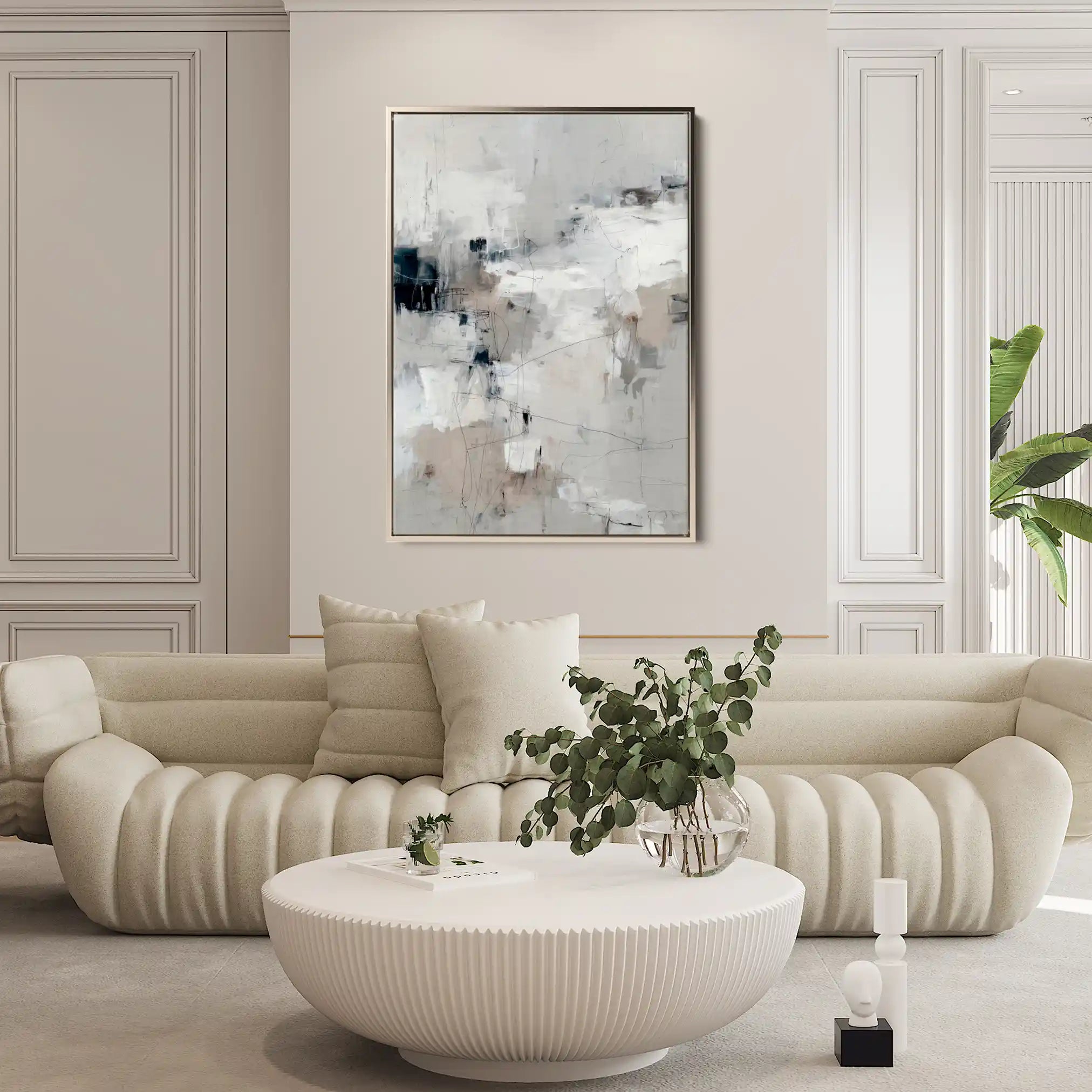 Abstract 1860 Canvas Art 60 x 40 cm / Stretched on hidden frame