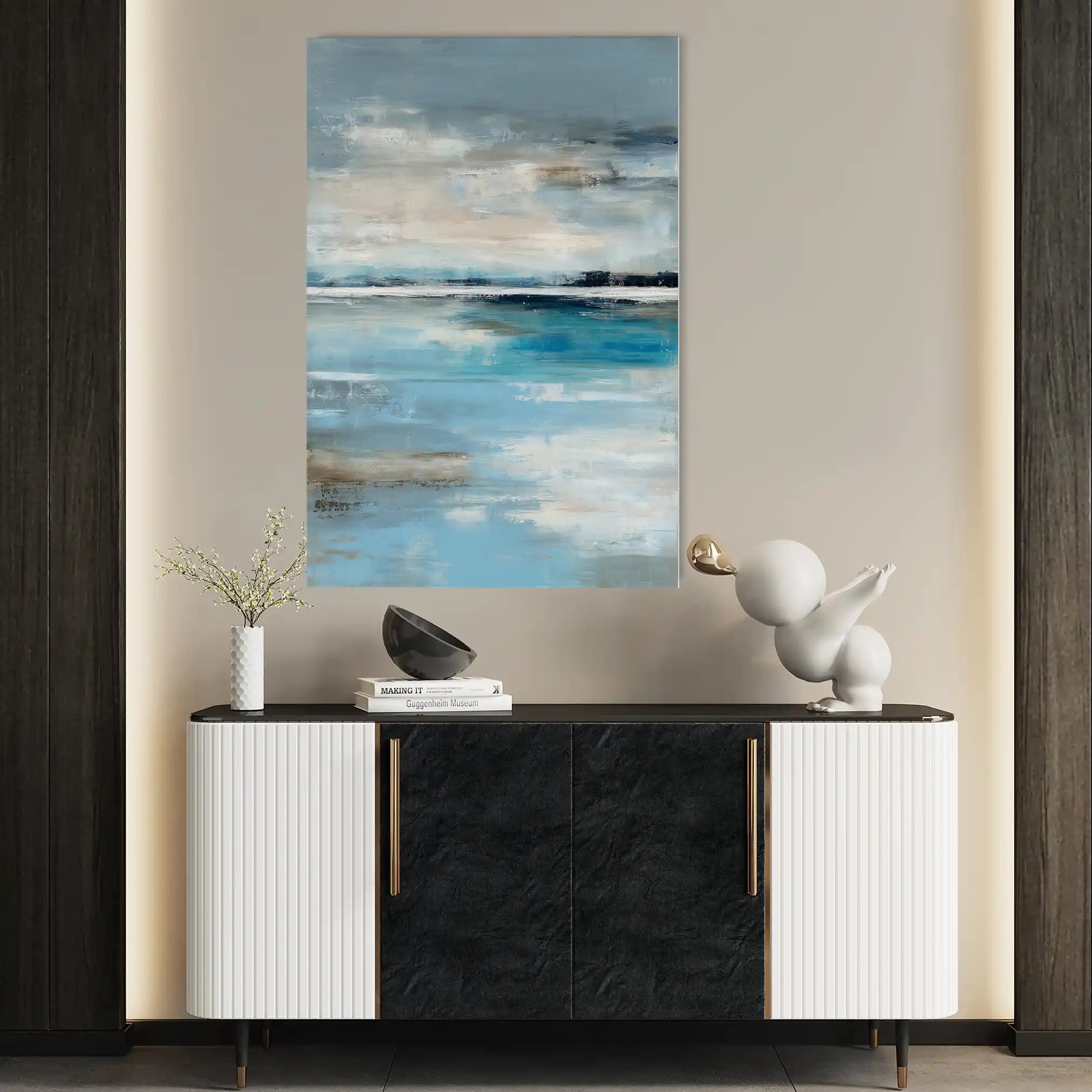 Abstract 1863 Canvas Art 60 x 40 cm / Stretched on hidden frame