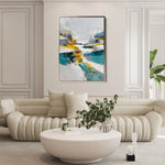 Abstract 1865 Canvas Art 60 x 40 cm / Stretched on hidden frame