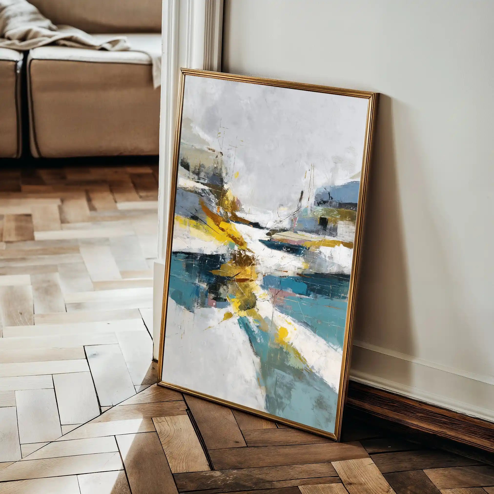 Abstract 1865 Canvas Art 60 x 40 cm / Stretched on hidden frame