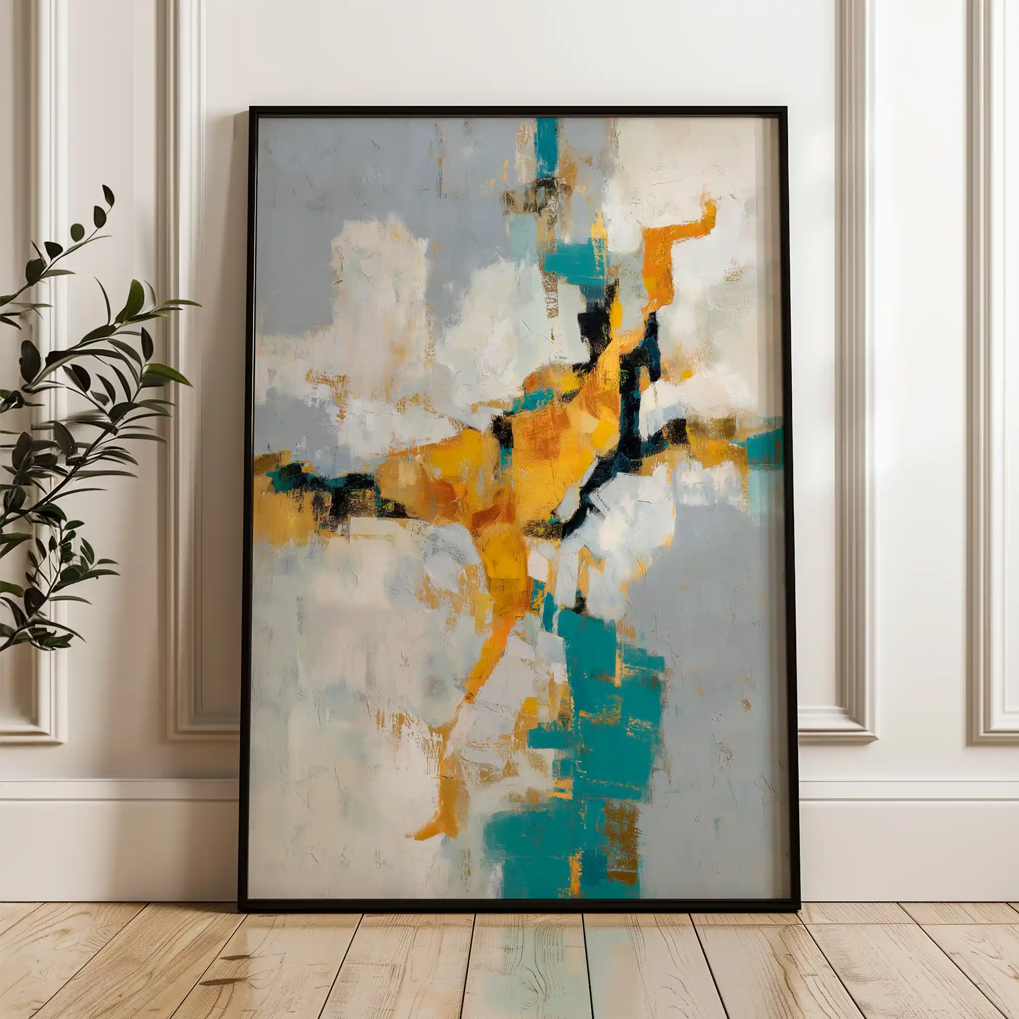 Abstract 1866 Canvas Art 60 x 40 cm / Stretched on hidden frame