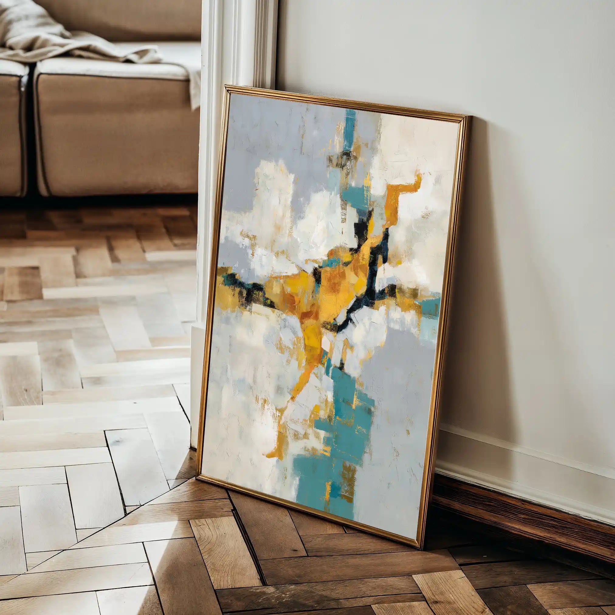 Abstract 1866 Canvas Art 60 x 40 cm / Stretched on hidden frame