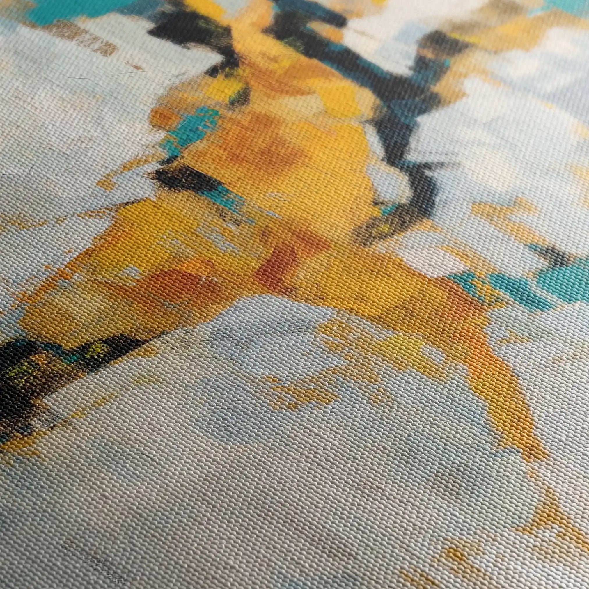 Abstract 1866 Canvas Art 60 x 40 cm / Stretched on hidden frame