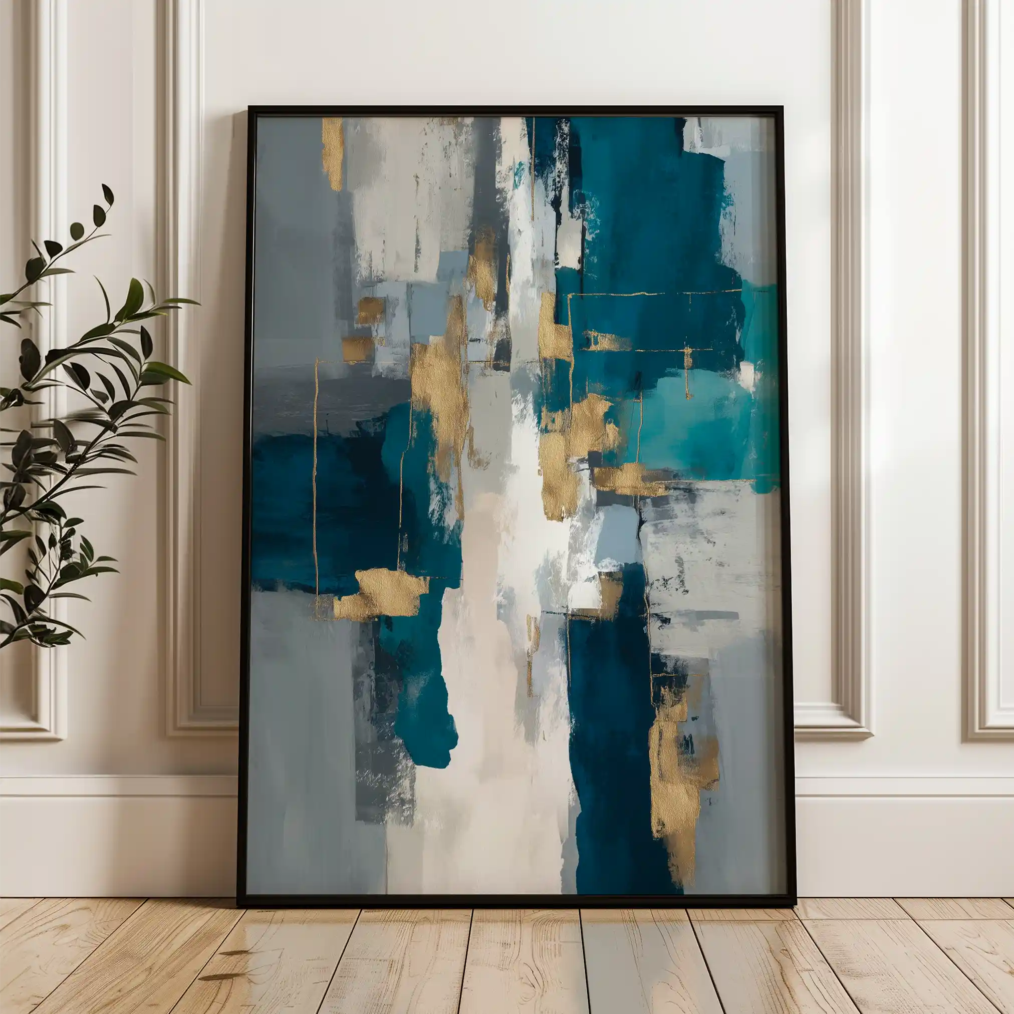 Abstract 1868 Canvas Art 60 x 40 cm / Stretched on hidden frame