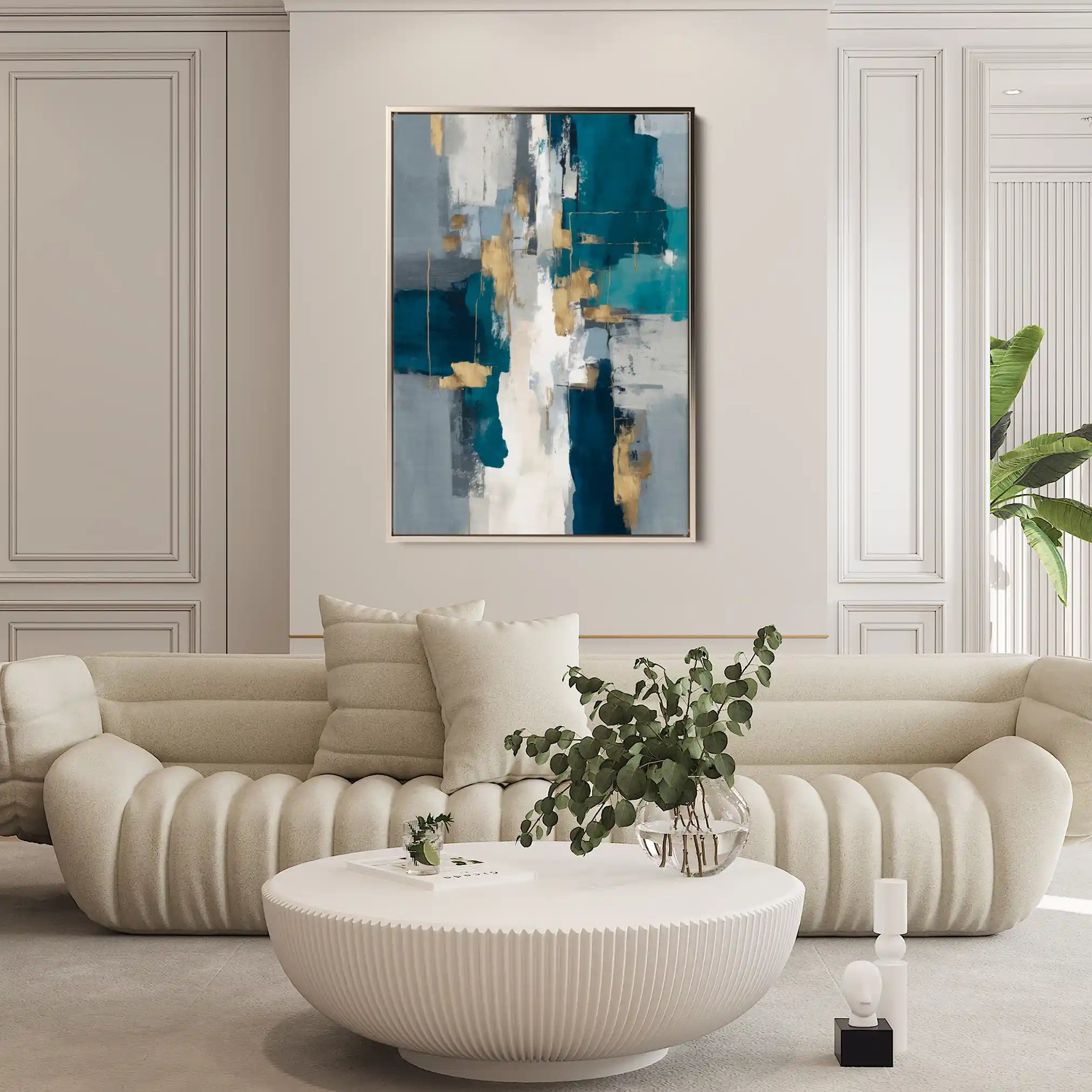 Abstract 1868 Canvas Art 60 x 40 cm / Stretched on hidden frame