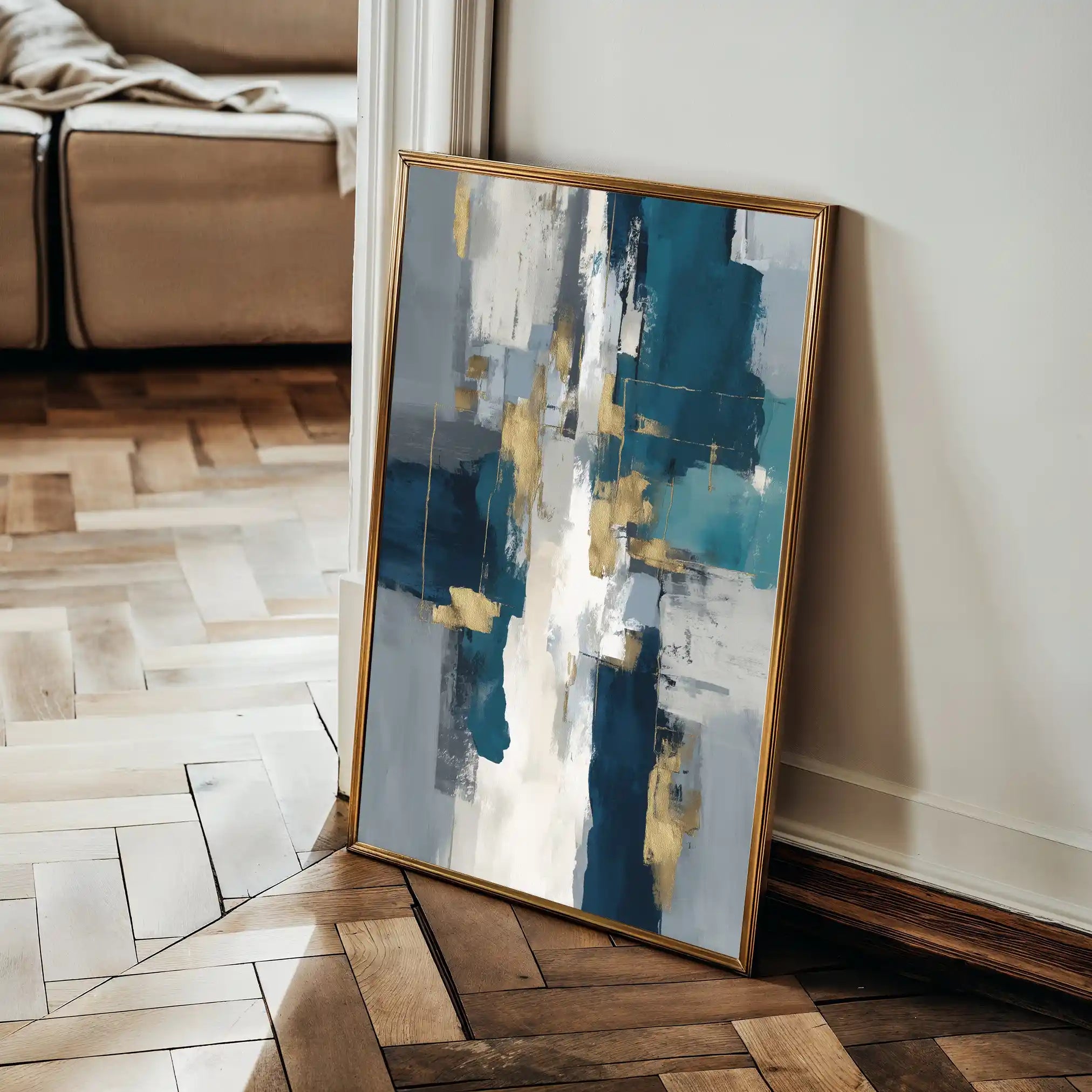 Abstract 1868 Canvas Art 60 x 40 cm / Stretched on hidden frame