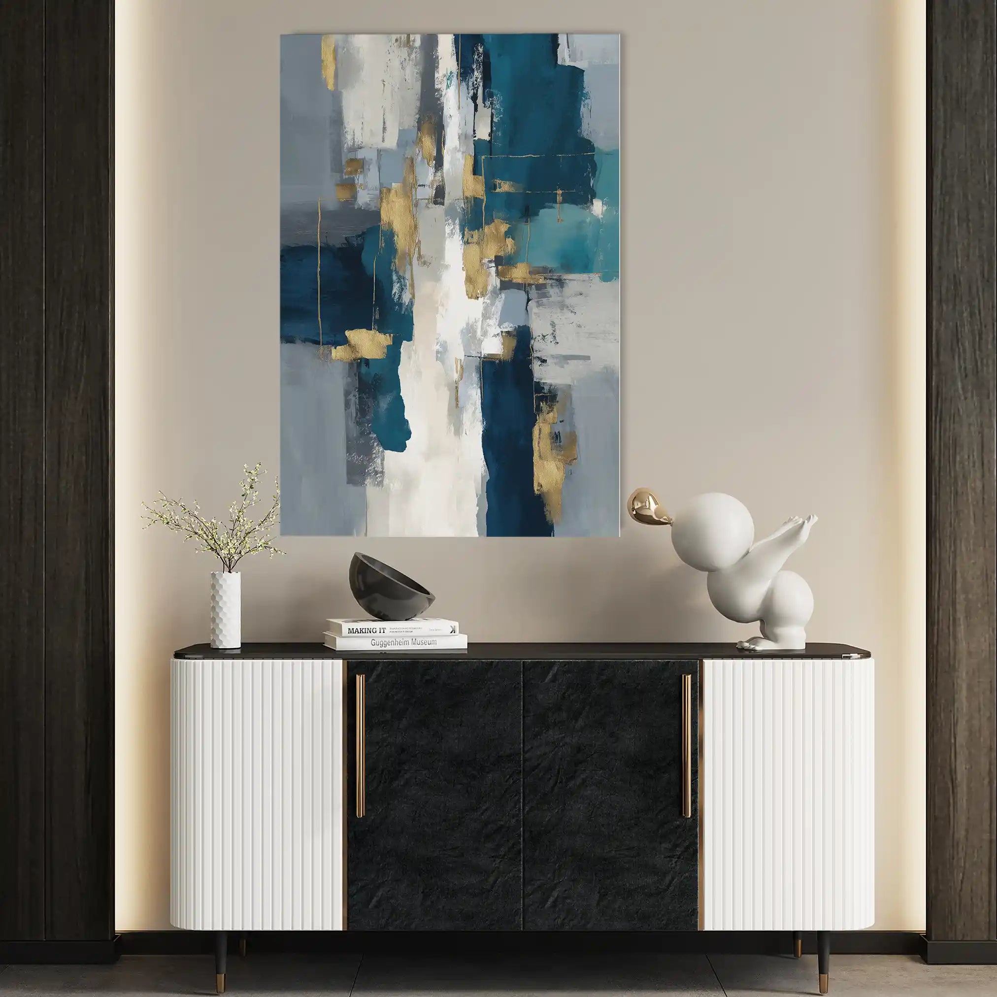 Abstract 1868 Canvas Art 60 x 40 cm / Stretched on hidden frame