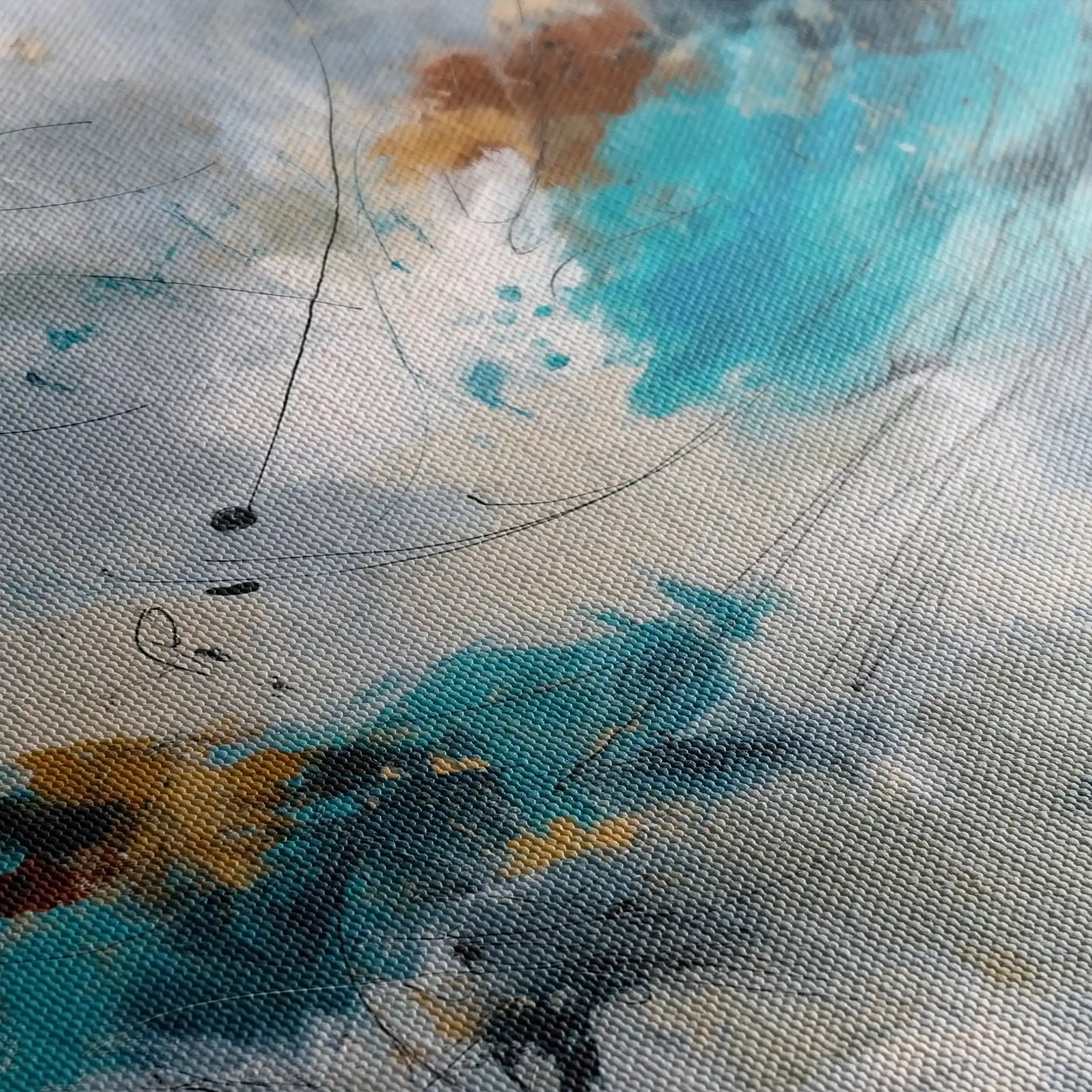Abstract 1869 Canvas Art 60 x 40 cm / Stretched on hidden frame