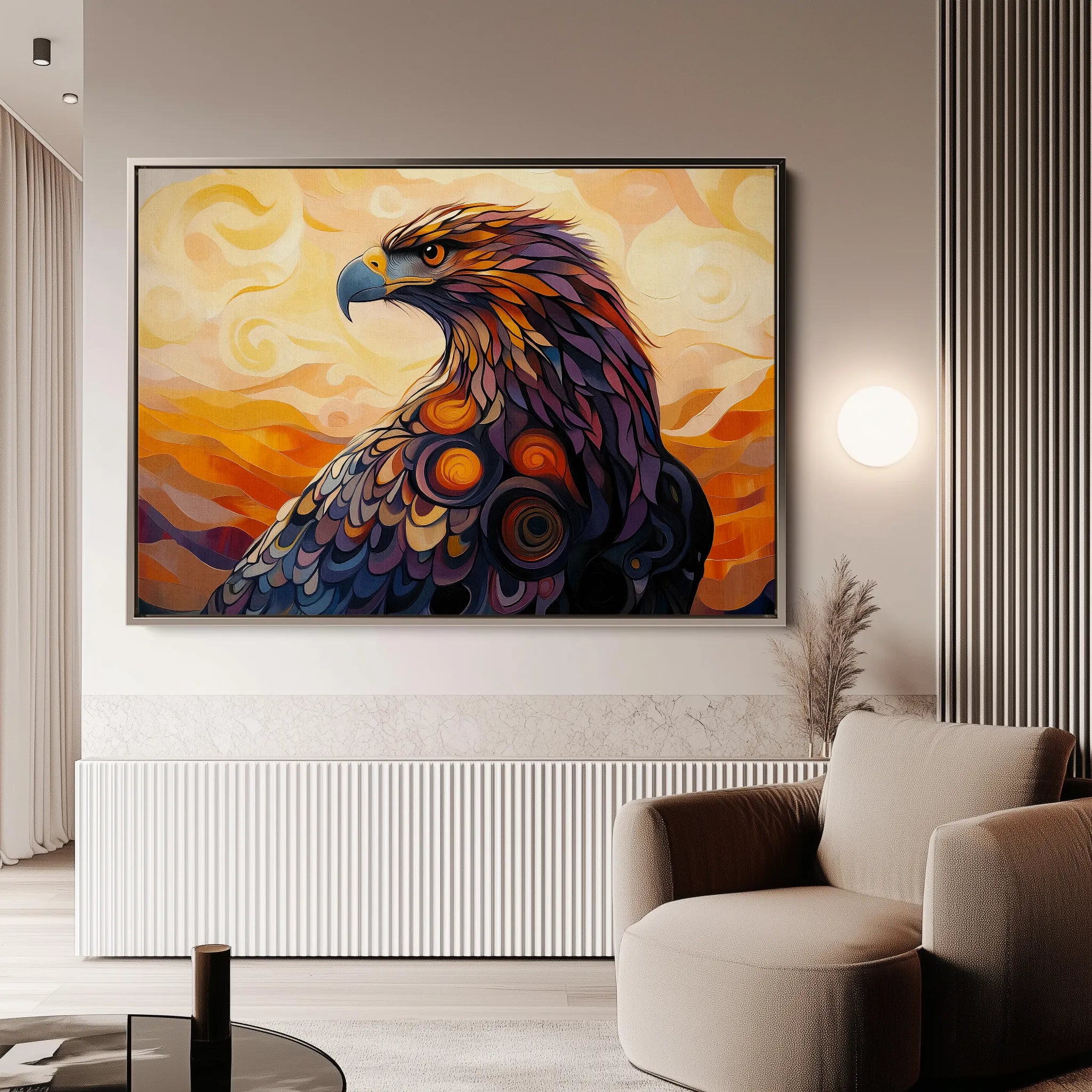 Animals Canvas Wall Art WAD187-AN 90 x 60 cm / Stretched on hidden frame
