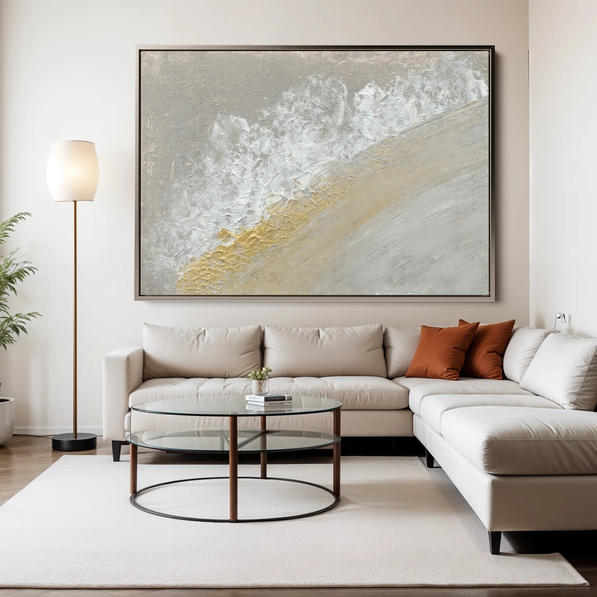 Abstract Canvas Wall Art WAD187-A 90 x 60 cm / Stretched on hidden frame