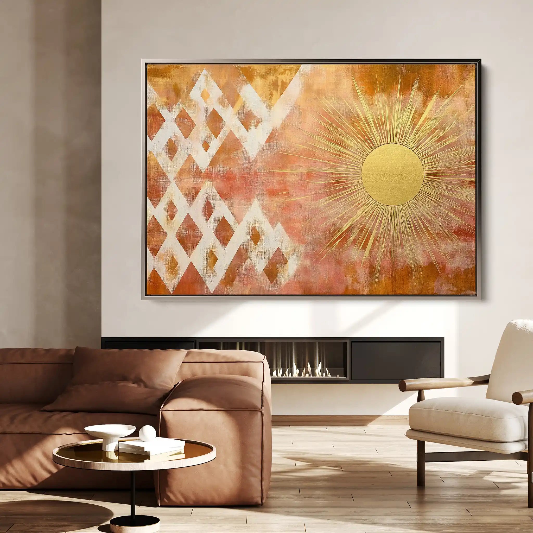 Boho 187 Canvas Art 90 x 60 cm / Stretched on hidden frame